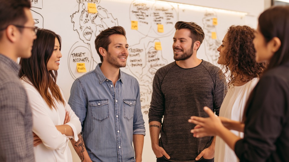 Sales operations team coordinating an outbound calling program